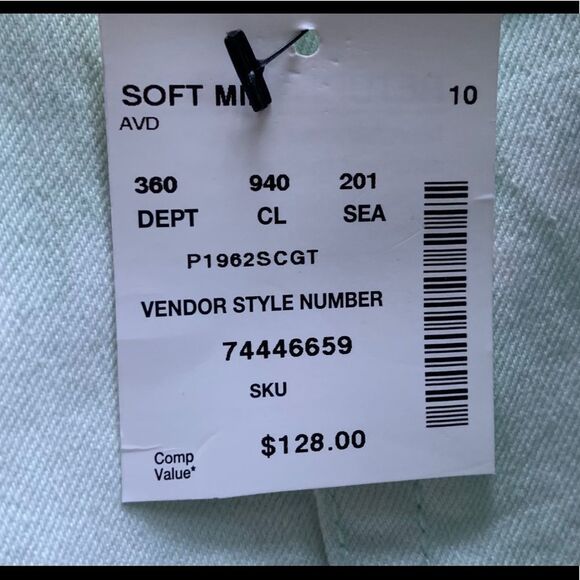 Gemma + Jane Soft Mint Tie Dye Bell Bottom Jeans - Picture 8 of 8